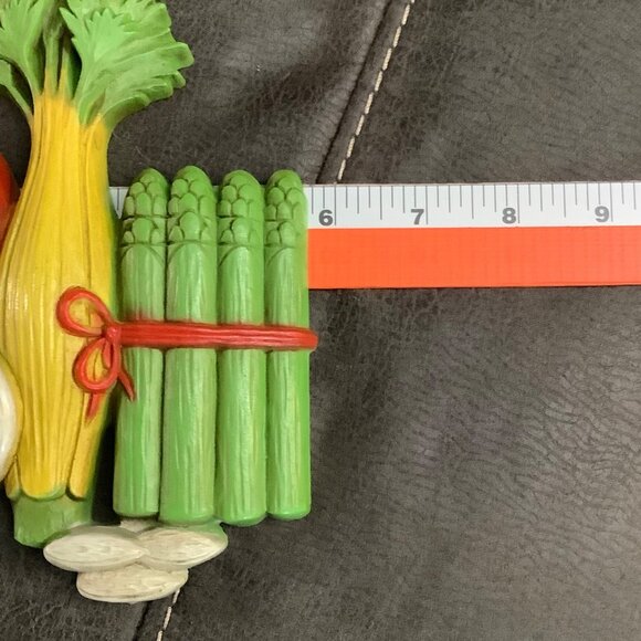 Vtg Homco Vegetables Wall Decor 1975 Tomato Celery Asparagus & Garlic - Picture 6 of 7